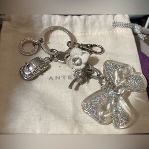 Anteprima Vintage Multi-Charms Keychain/Bag Charm (Multi/Silver) - GUC